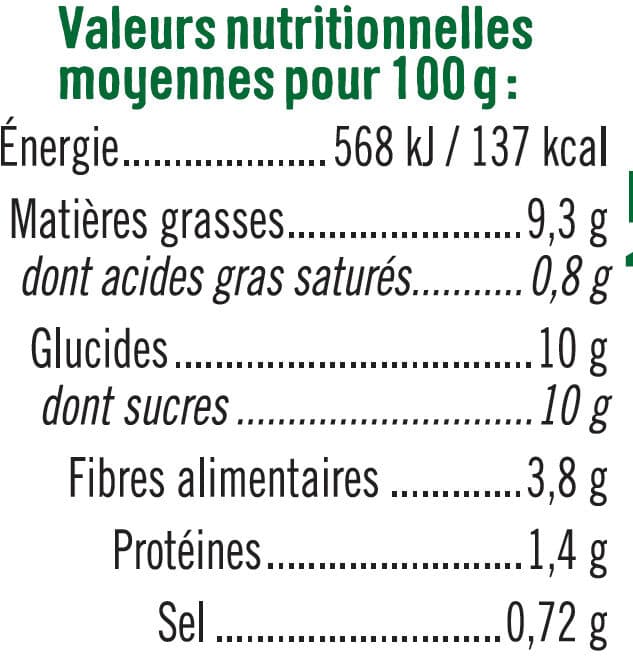 U Carottes râpées, raisins secs, noix et graines de sésame packshot