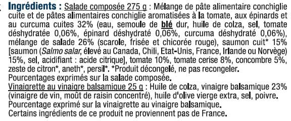 U Salade de conchiglie au saumon et tomate cerise packshot