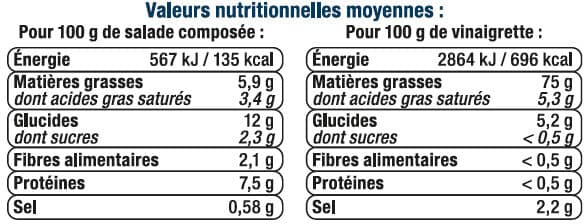 U Salade radiatori aux 3 fromages packshot