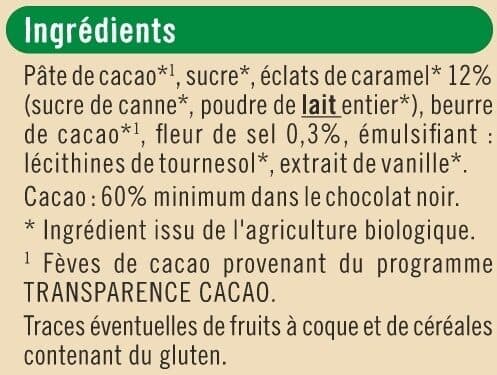 U Chocolat noir caramel pointe de sel - Tablette 100g packshot