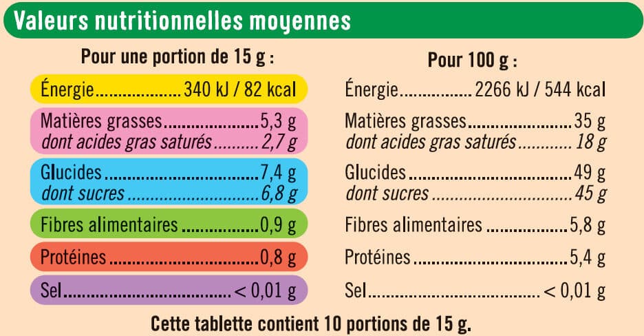 U Chocolat noir cranberries noisettes packshot