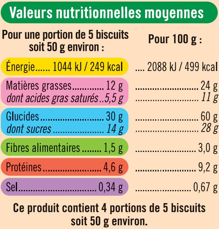 U Biscuits Sablés bio nappés au chocolat au lait étui de 200g packshot