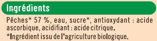 U Pêches au sirop bio packshot