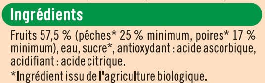 U Pêches poires au sirop bio packshot