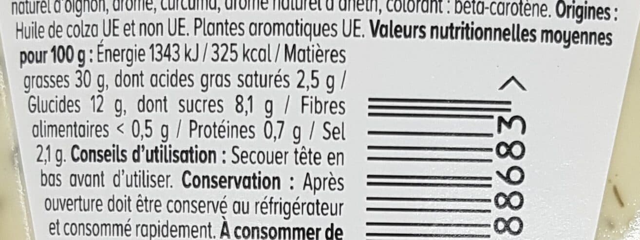 U Sauce pommes frites packshot