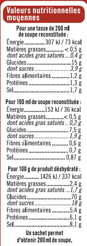 U Soupe instantanée aux tomates et croûtons packshot