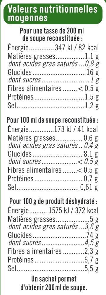 U Soupe instantanée aux poireaux,pomme de terre et croûtons packshot