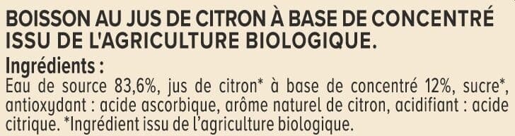 U Boisson plate à la citronnade bouteille de 1l packshot