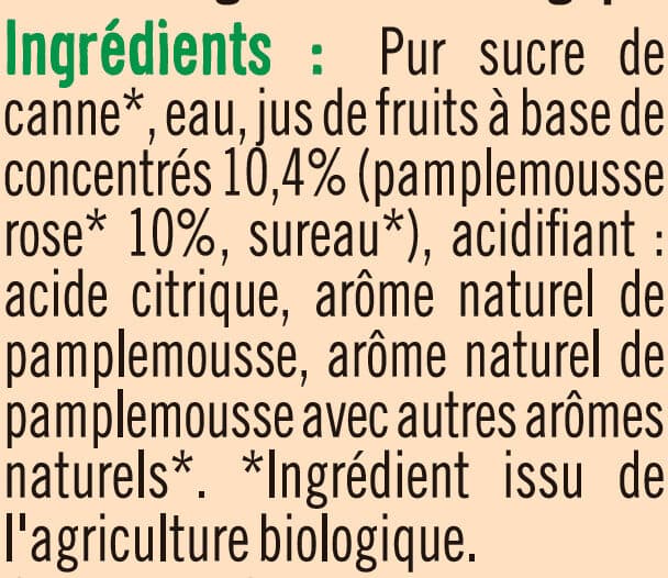 U Sirop pamplemousse rose packshot