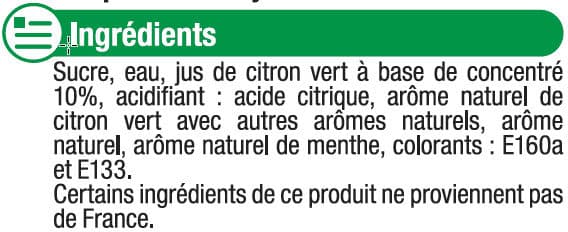 U Sirop saveur mojito packshot