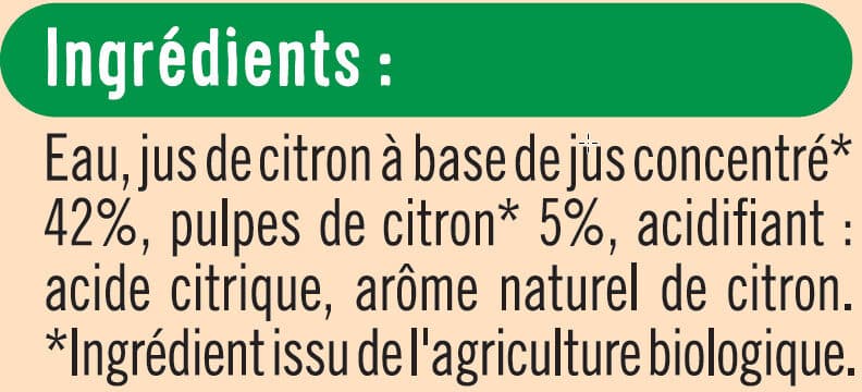 U Spécialité à diluer citron - 70cl packshot