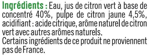 U Spécialité à diluer au jus de citron vert à base de concentré avec pulpe 70cl packshot