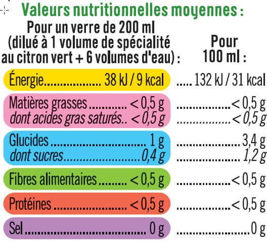 U Spécialité à diluer au jus de citron vert à base de concentré avec pulpe 70cl packshot