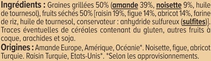 U Mélange apéritif source de calcium sachet de 110G packshot