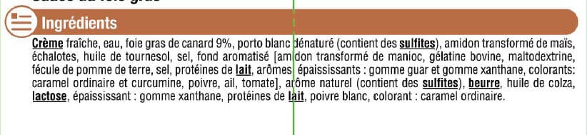 U Sauce foie au gras packshot