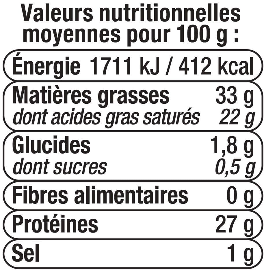 U Dé de fromage au lait pasteurisé meule du Besac 33%MG, 120g packshot