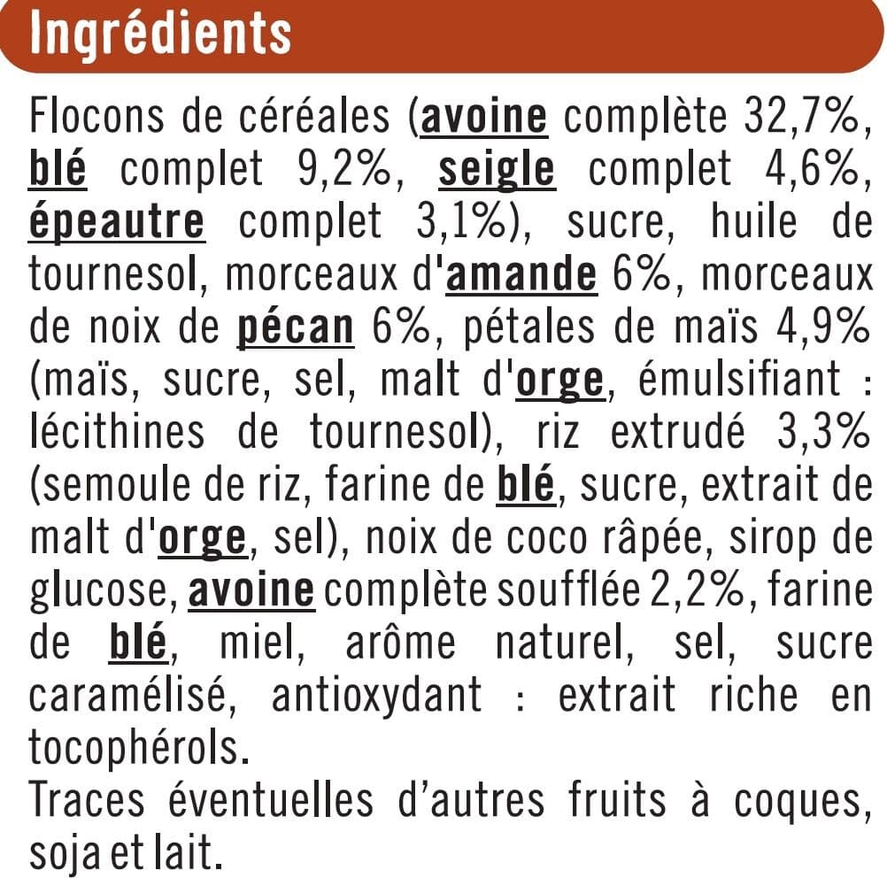 U Croustillant aux amandes et pécan packshot