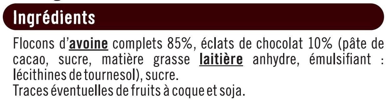 U Porridge au chocolat packshot