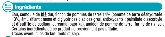 U Gnocchi aux flocons de pommes de terre packshot