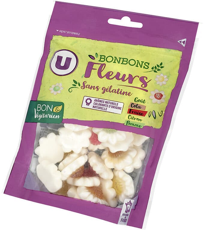 U Fleurs sans gélatine bon & végétarien packshot