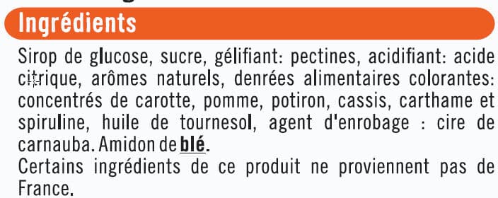U Ptits fruits sans gélatine bon végetarien packshot