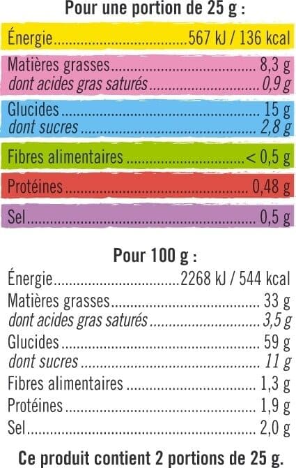 U Chips aux crevettes saveur curry thaï sachet de 50g packshot