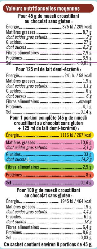 U Croustillant au chocolat sans gluten packshot