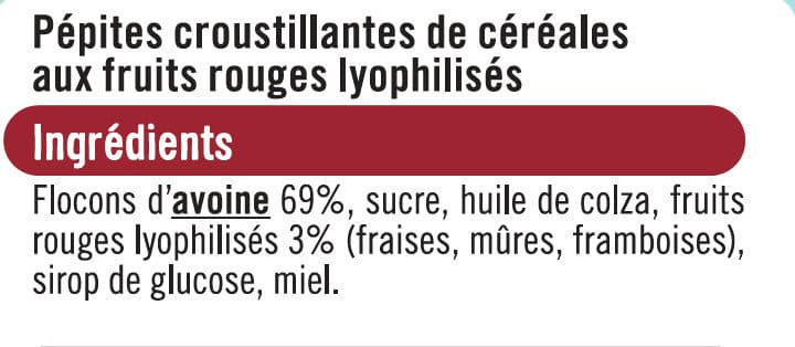 U Croustillant fruits sans gluten packshot
