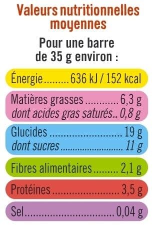 U Barres de céréales abricot cacahuètes 140g packshot