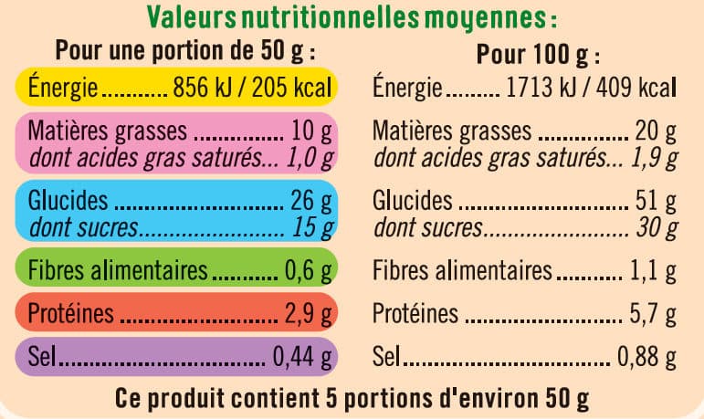 U Gâteau nature barre Bio packshot