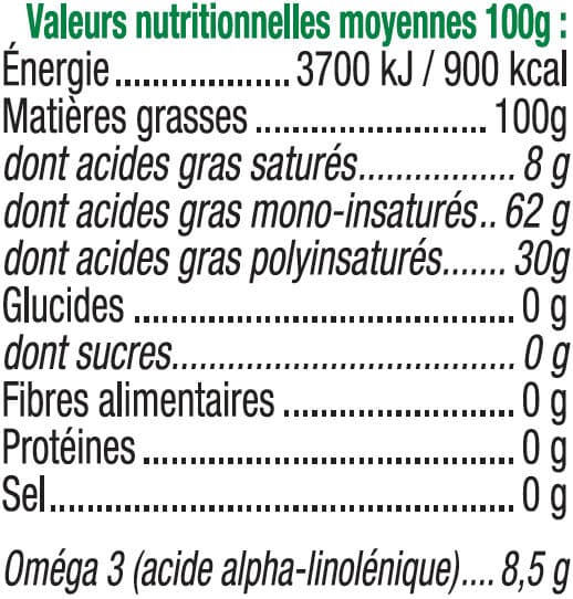 U Huile de colza bouteille de 50cl packshot