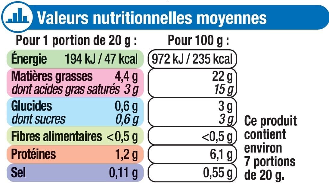 U Fromage à tartiner nature à teneur réduite en sel 22% de MG packshot
