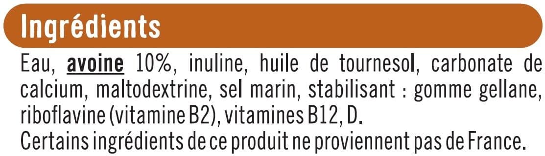 U Boisson végétale saveur avoine 1l packshot