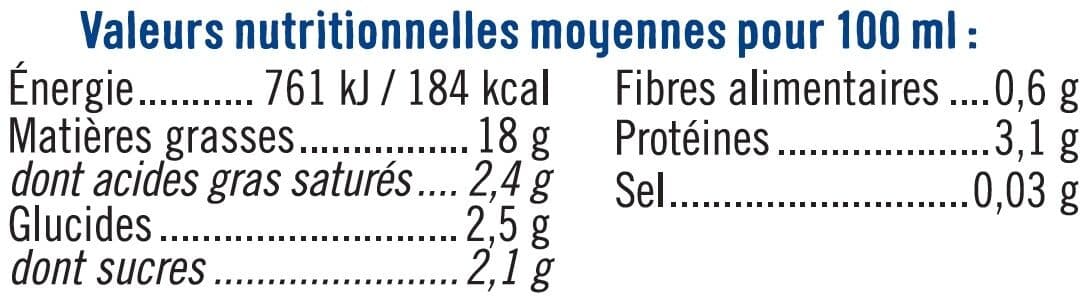 U Soja cuisine végétal fluide brique de 3x20cl packshot