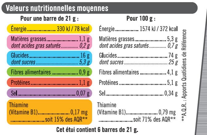 U Barres de céréales aux abricots packshot