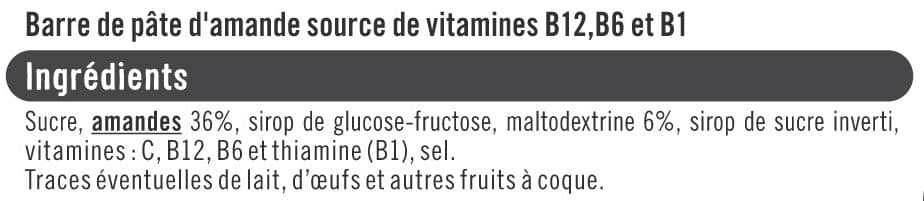 U Barres céréales énergie amande, x5, 125g packshot