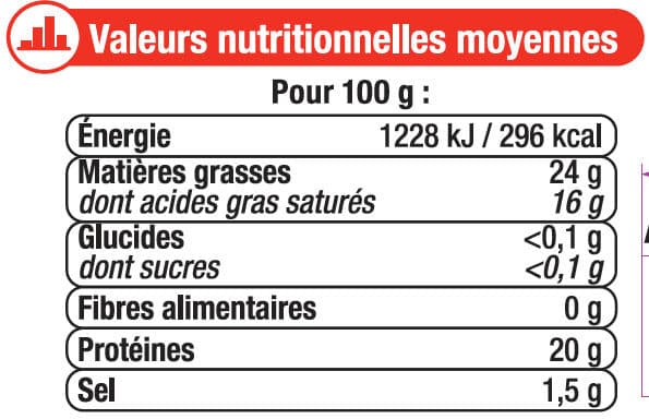 U Bûche au lait pasteurisé de vache & chèvre 24% de MG packshot