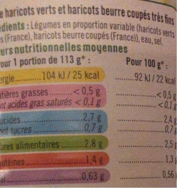 U Duo Haricots verts et beurre extra fins - Boîte de 225g net égoutté packshot