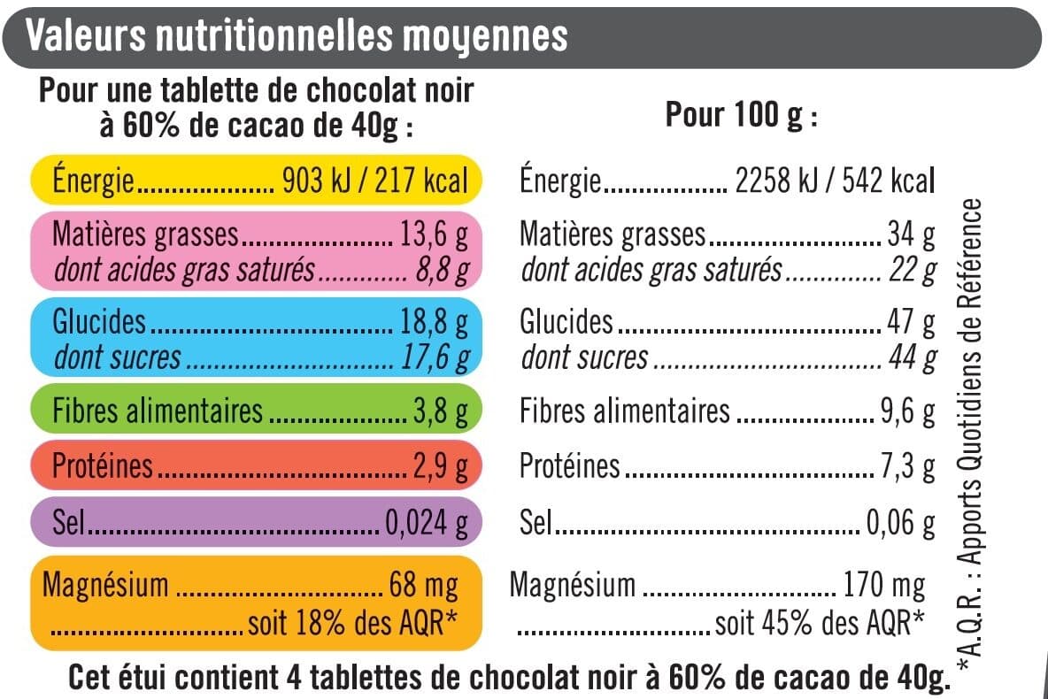U Tablettes chocolat noir packshot