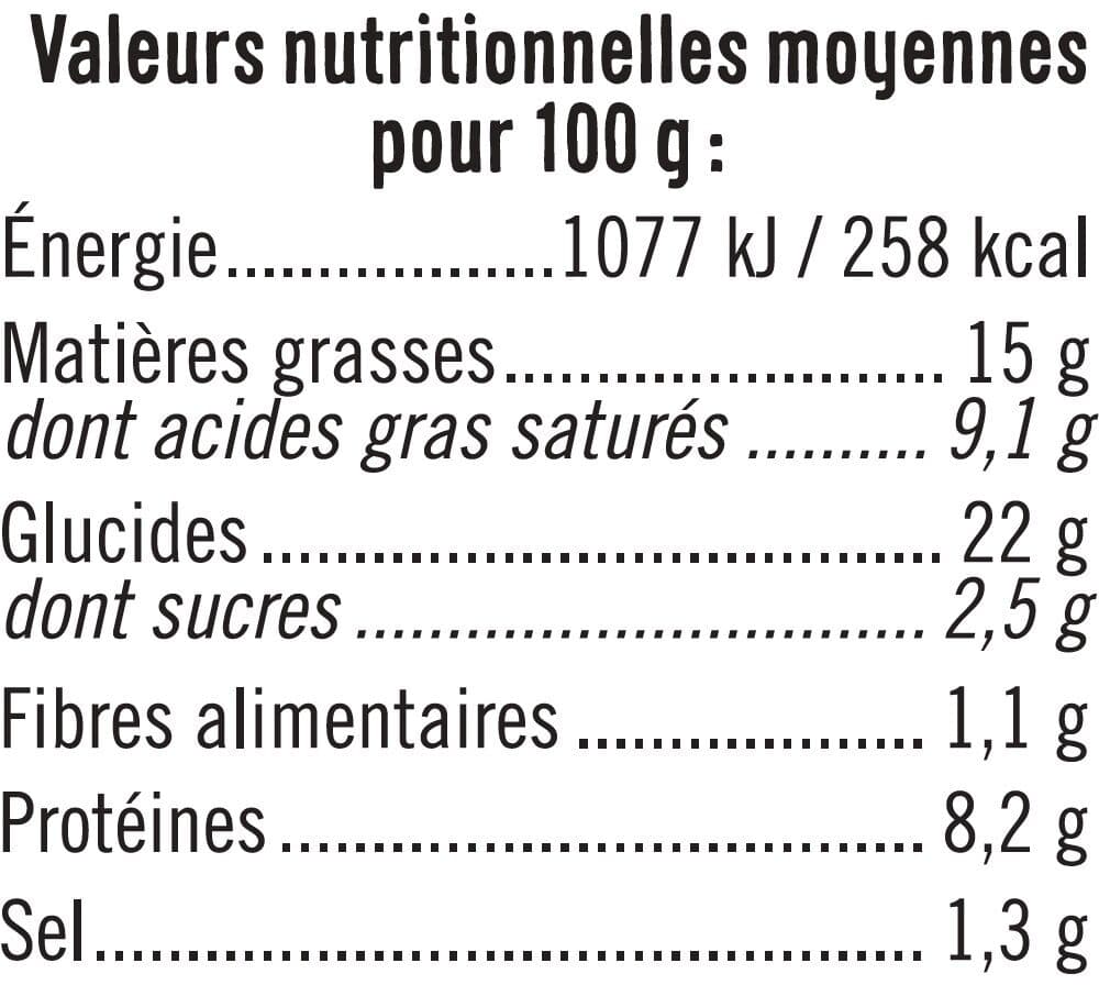 U U Croissant jambon et emmental sauce Mornay 2x150g packshot
