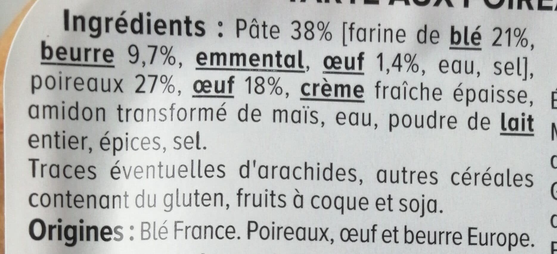 U Tarte aux poireaux 2x130g packshot