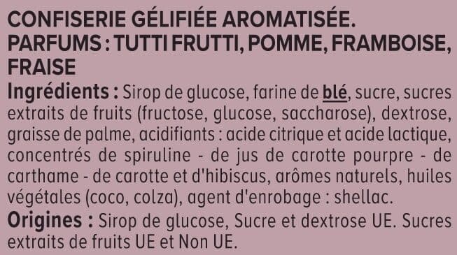 U Bonbons fils lisses gélifiés 200g packshot