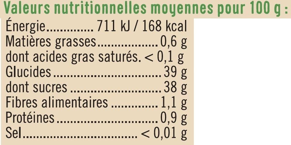 U Préparation aux fruits abricots et açaï packshot