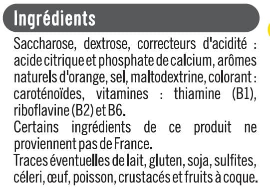 U Boisson isotonique en poudre sport orange packshot