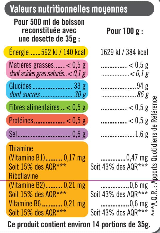 U Boisson isotonique en poudre sport orange packshot
