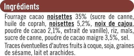 U Céréales fourrées chocolat noisettes bio packshot