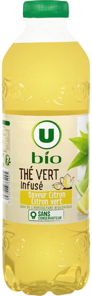 U Infusion de thé vert saveur citron citron vert packshot