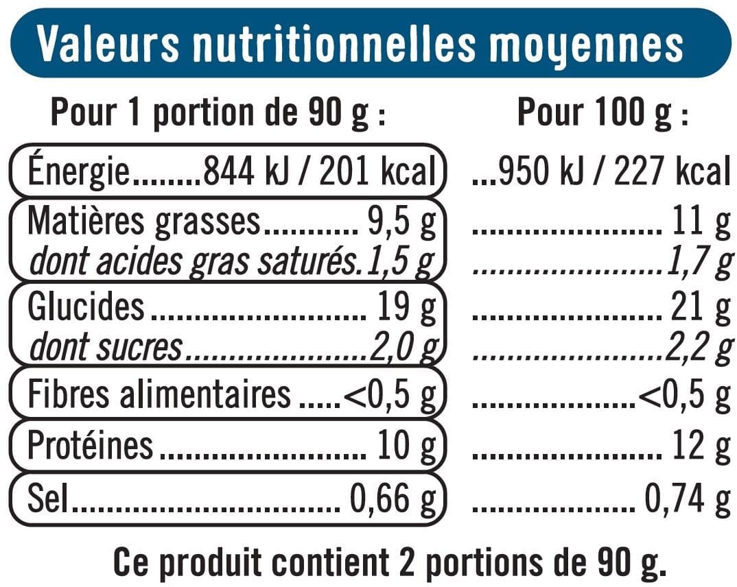 U Préparation à base de colin d'Alaska et de fromage fondu panée précuite packshot