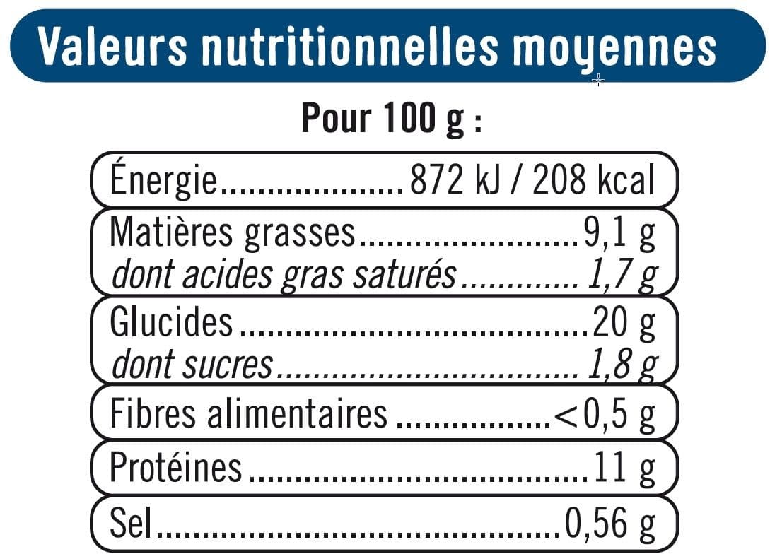 U Panés au merlan saveur citron, 2x100g soit 200g packshot