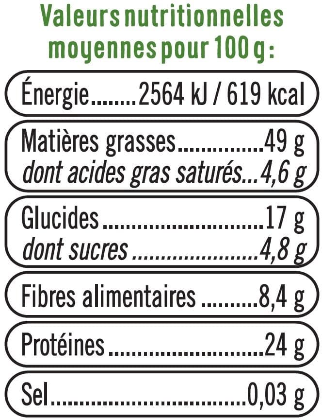 U Snacking amande noisette pistache sachet de 40g packshot